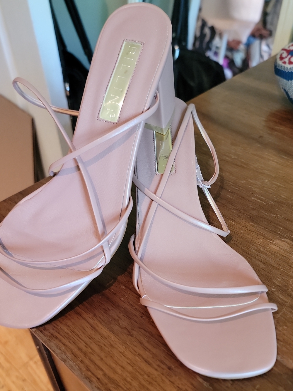 Billini Pale Tan Strappy Heeled Sandal's